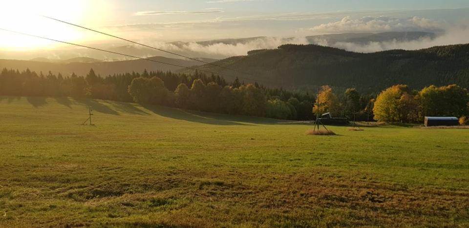 Chata Jeleni Drevenice S Vlastni Virivkou Horni Halze Esterno foto